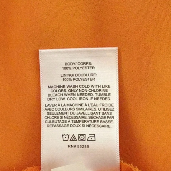 Express Orange Camisole Tie Back Top NWOT! - Picture 7 of 7